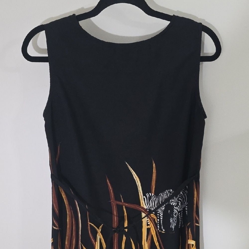 Darian Black Brown Resort Midi Sheath Dress - Picture 5 of 7